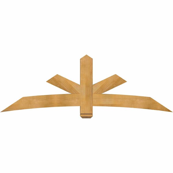 Ekena Millwork Alberta Rough Sawn Timber Gable Bracket, Western Red Cedar, 84"W x 28"H x 6"D x 6"F, 8/12 Pitch GBW084X28X0606ALB00RWR - main